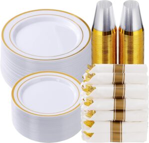 Goodluck 350 Piece Gold Plastic Din...