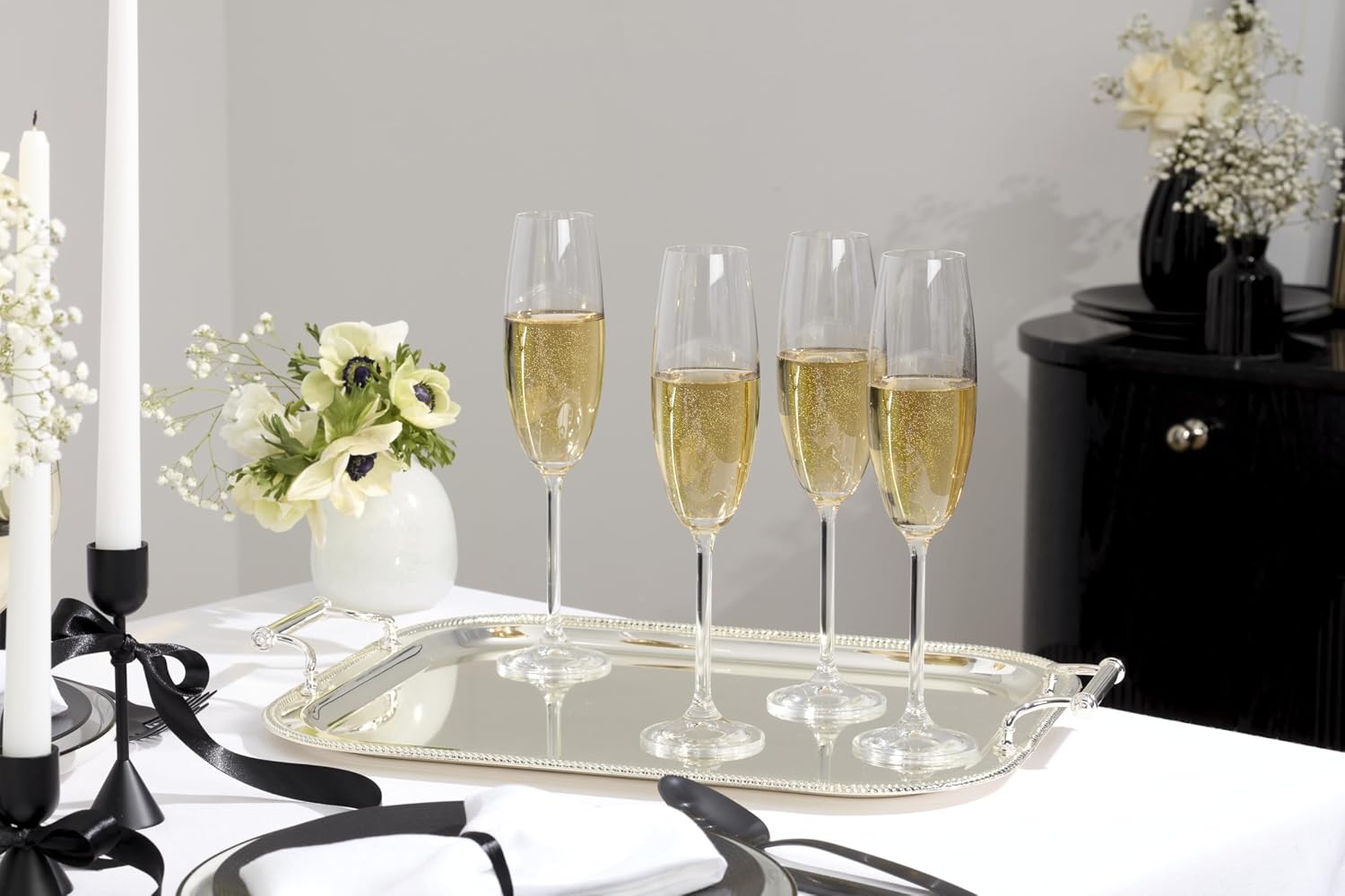 Reed And Barton 896102 Rectangle Silverplate Tray With Handles - Image 4