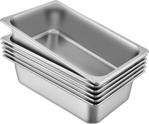 VEVOR 6 Pack Hotel Pans, Full Size ...