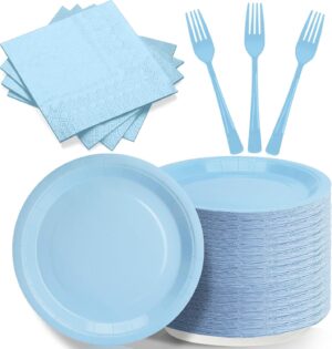 Light Blue Party Plates and Napkins...
