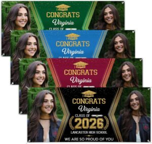 Graduation Banner Class Of 2026 Per...