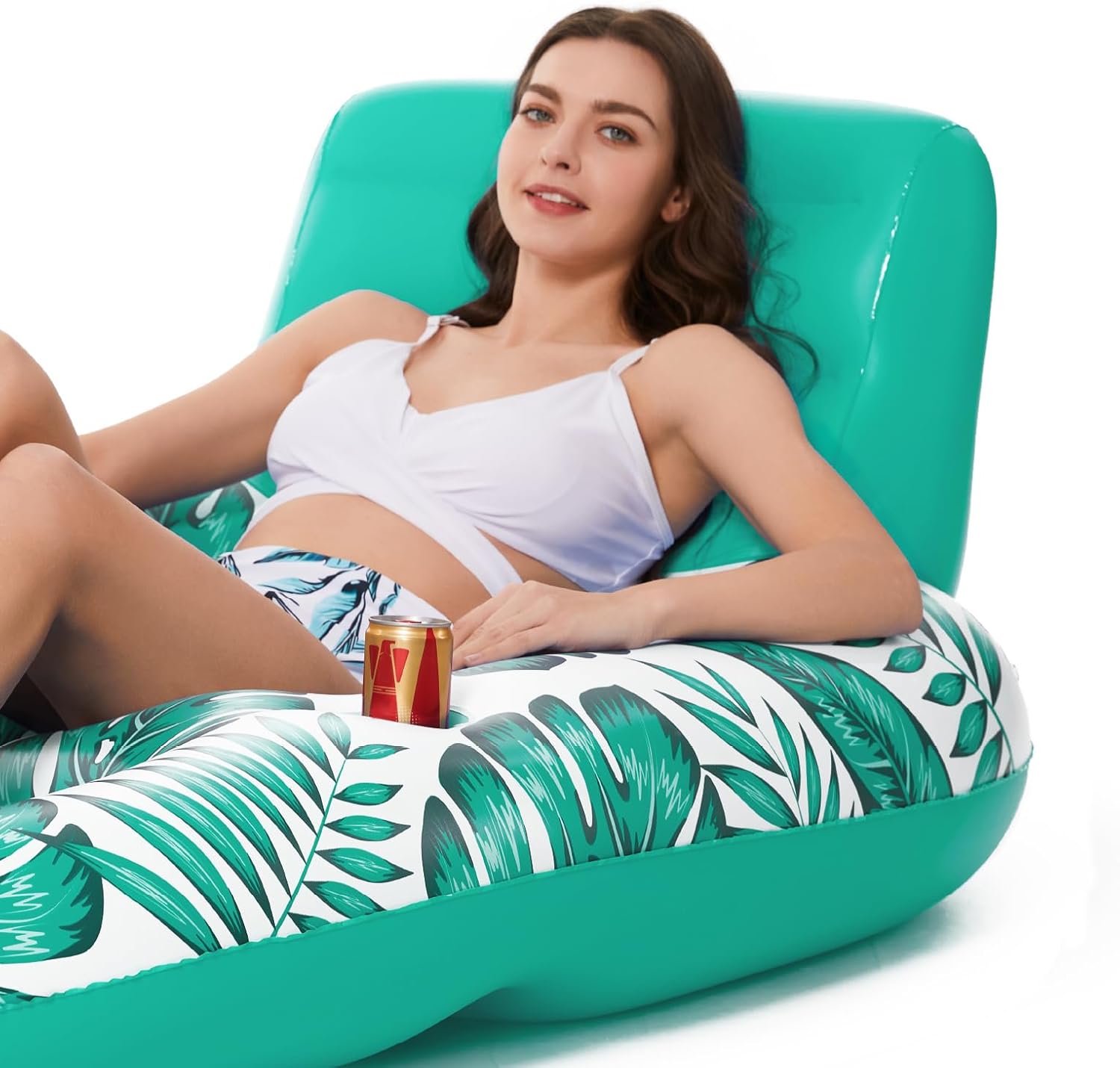 Jasonwell Inflatable Pool Float Adult - Pool Floaties Lounger Floats Raft Floating Chair Water Floaties for Swimming Pool Lake Lounge Float with Cup Holders Beach Pool Party Toys for Adults - Image 7