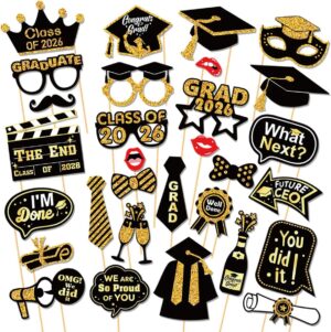 30 Pcs Graduation Photo Booth Props...