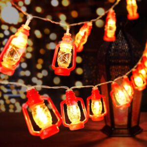 AceList 30 LED Red Lantern String L...