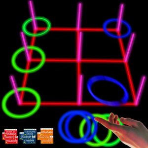 18.2 Inch 3-in-1 Glowing Ring Toss ...
