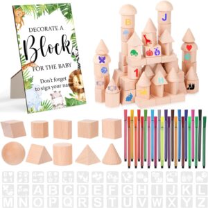 167 Pcs Block Baby Shower Games Sig...