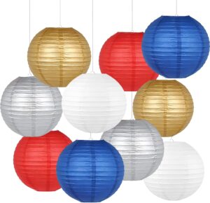 Paper Lanterns Set (10 Pcs)- 8/10 I...