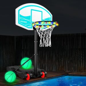 SPOYNAL Pool Basketball Hoop 7-Heig...