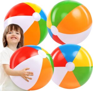 JOYIN 4-Pack 20″ Beach Balls ...