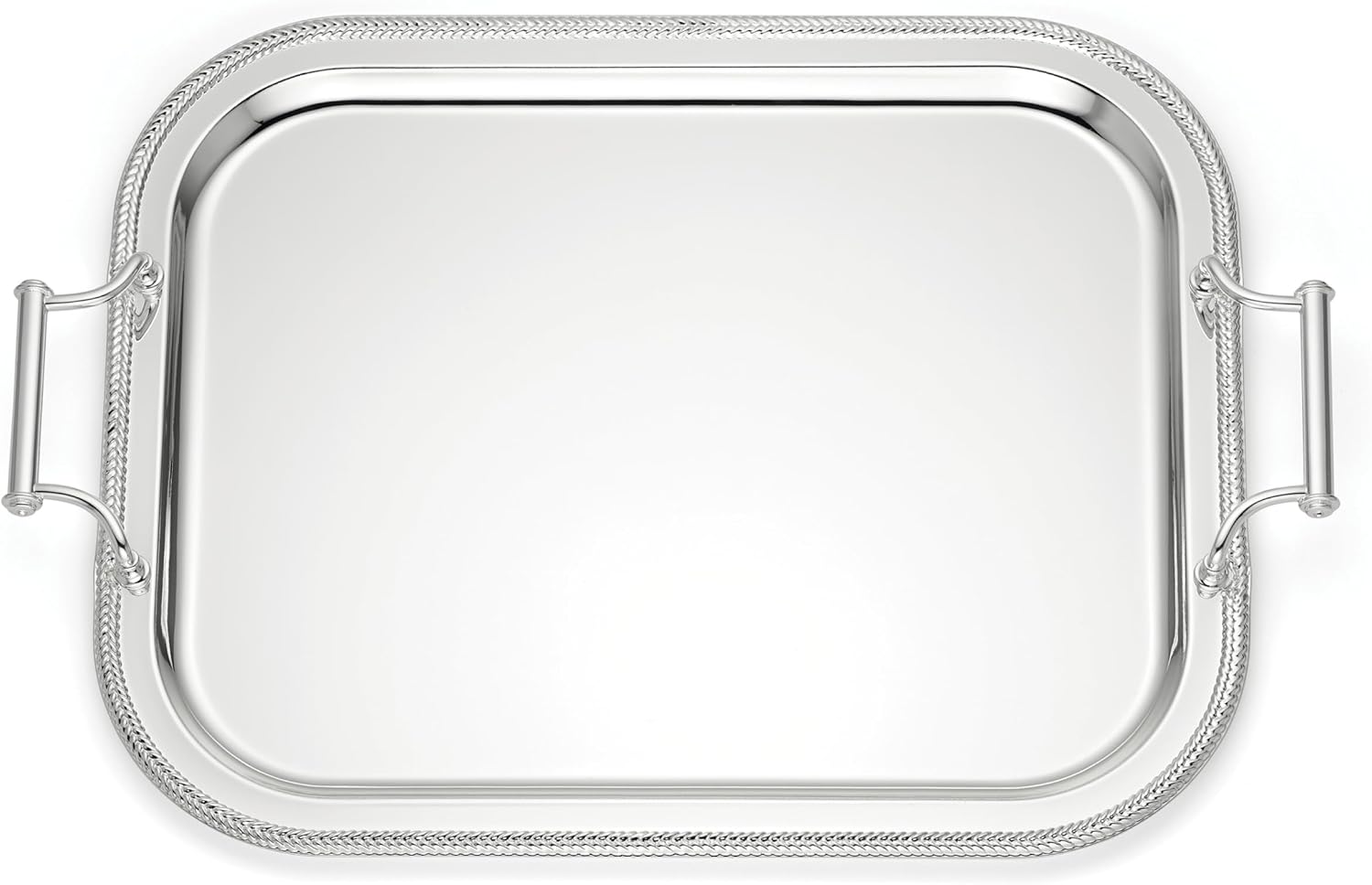 Reed And Barton 896102 Rectangle Silverplate Tray With Handles