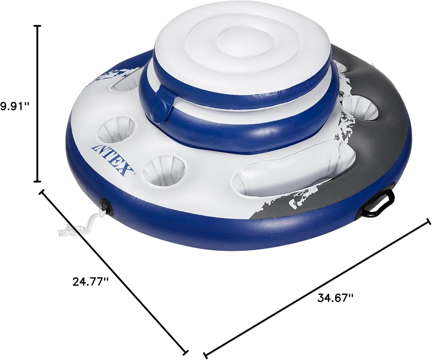 INTEX 56822EP Mega Chill Inflatable Cooler: Removable Ice Chest – 5 Built-in Cup Holders – 2 Durable Handles – Easy-to-Use Connectors – River Run Compatability - Image 8