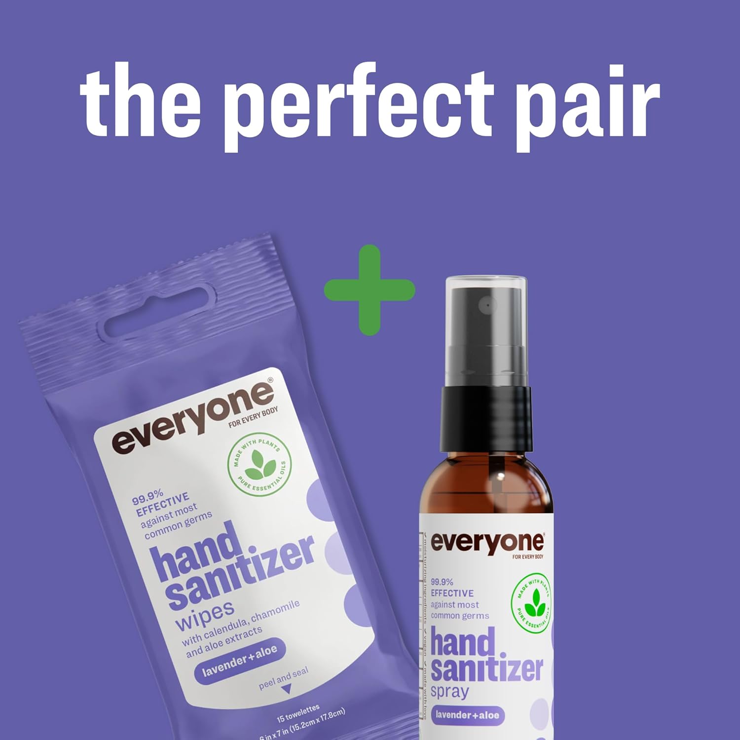 Everyone Hand Sanitizer Spray, 2 Fl Oz (Pack of 6), Lavender and Aloe, Made with Sugarcane Derived Alcohol with Essential Oils, 99% Effective Against Germs TSA friendly - Image 6