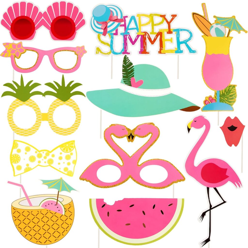 Tropical Photo Booth Props
