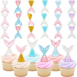 Kenning 48 Pcs Glittering Mermaid T...