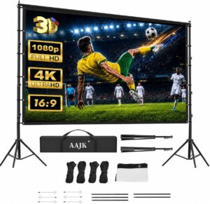 AAJK 150in Outdoor Projector Screen...