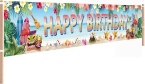 Hawaiian Birthday Banner, 118 x 20 ...