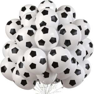 35 Pcs Soccer Ball Balloons, Black ...