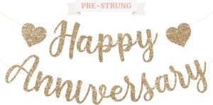 Pre-Strung Happy Anniversary Banner...