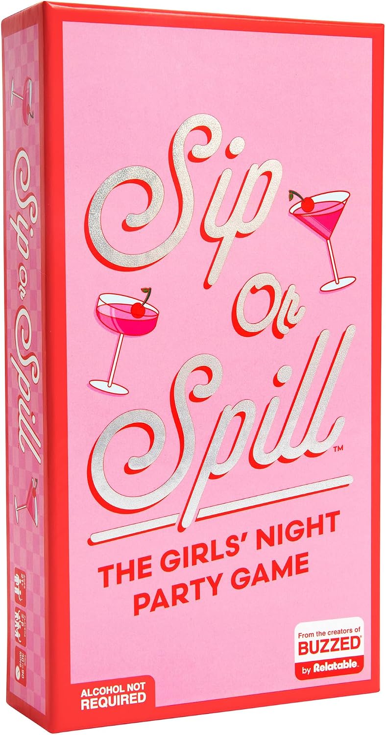 Sip or Spill Party Drinking Game – Fun Summer Drinking Games for Parties, Outdoor & Pool Party Games, Adult Party Game for Groups, Travel-Friendly for Beach & Vacation Fun, Includes 200 Cards
