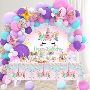 Unicorn Birthday Decorations for Gi...