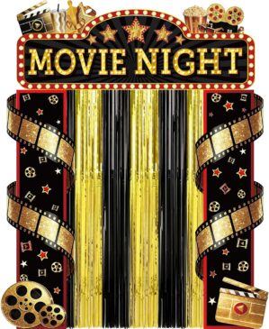 5Pcs Movie Night Porch Banner with ...