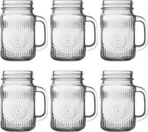 Amzcku vintage Clear Drinking Jar 1...