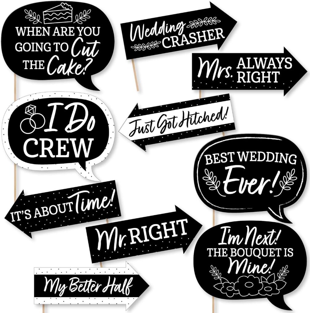 Wedding Photo Booth Props