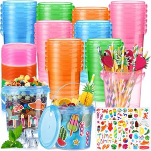 48 Pcs 32 oz Tropical Drink Buckets...