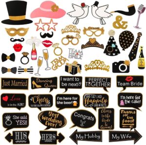 60Pcs Wedding Photo Booth Props, We...