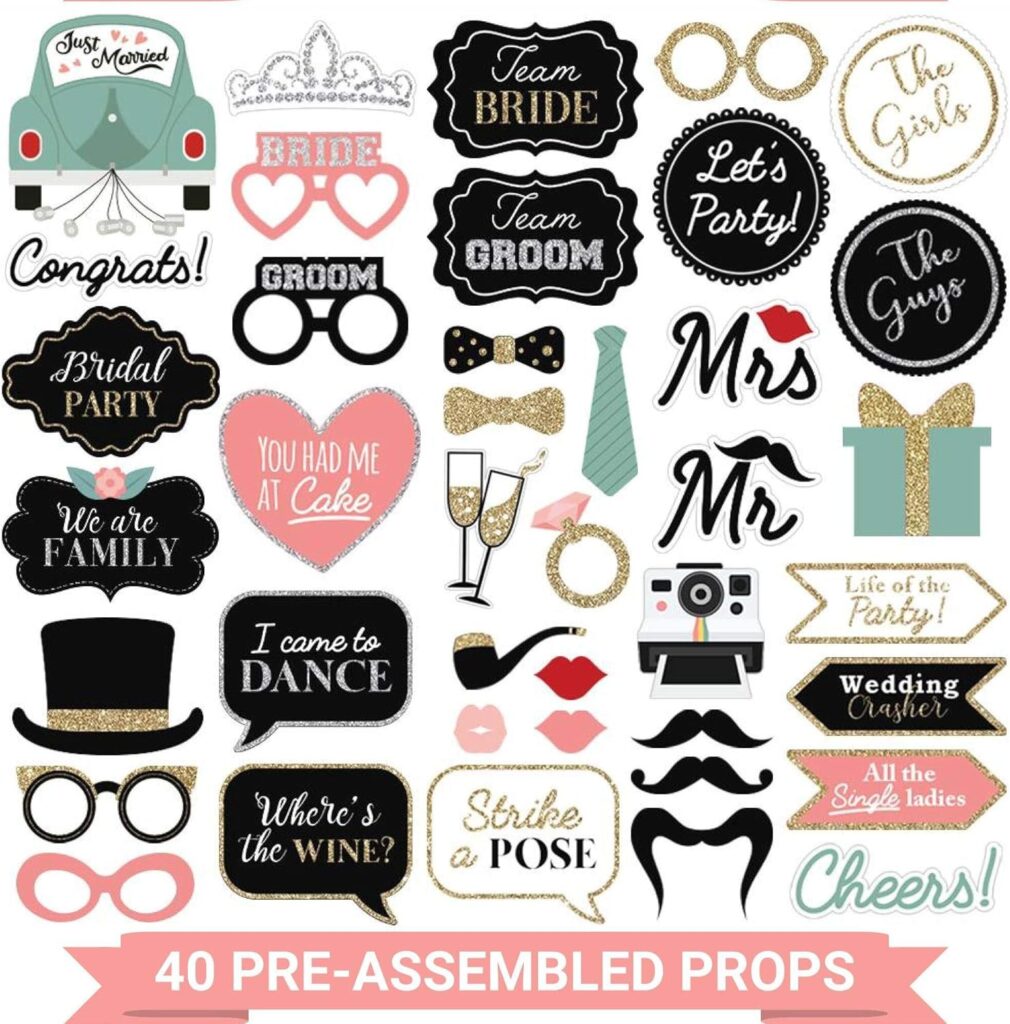 Wedding Photo Booth Props