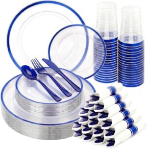350pcs Plastic Plates for Party Cle...