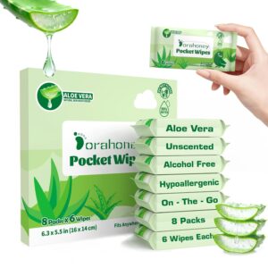 Wet Wipes Travel Size with Aloe Ver...