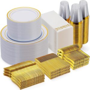 Goodluck 700 Pieces Gold Dinnerware...