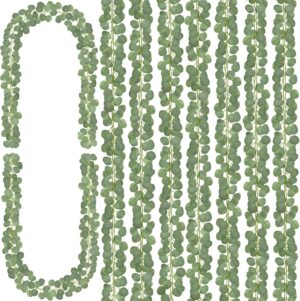 CQURE 8Pcs Eucalyptus Garland,Artif...