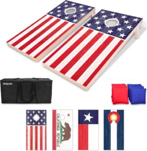 GoSports 4 x 2 ft Flag Series Wood ...