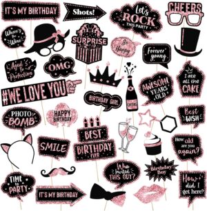 Outus 36 Pcs Birthday Photo Booth P...