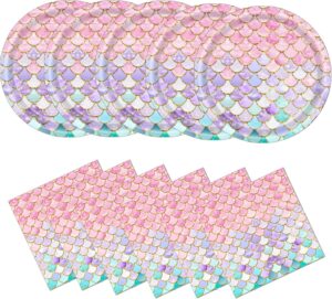 Askljeby 40 Pcs Mermaid Birthday Pa...
