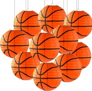 10 Pieces Orange Basketball Paper L...