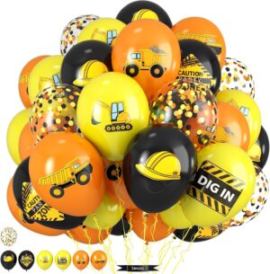 Construction Balloons, 12 Inch Blac...