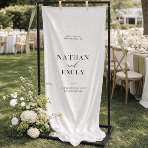 Elegant Wedding Welcome Sign Stand ...