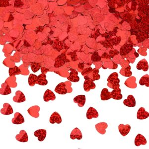 MARFOREVER Red Hearts Confetti Vale...