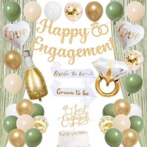 Trgowaul Green Gold Engagement Part...
