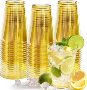 Glowserve 50 Pack 12 oz Gold Dispos...