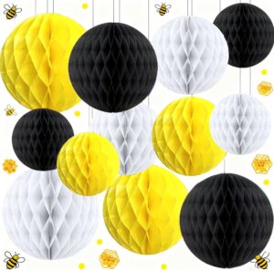 Capesaro 12pcs Black Yellow White H...