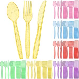 Lasnten 180 Pieces Glitter Plastic ...
