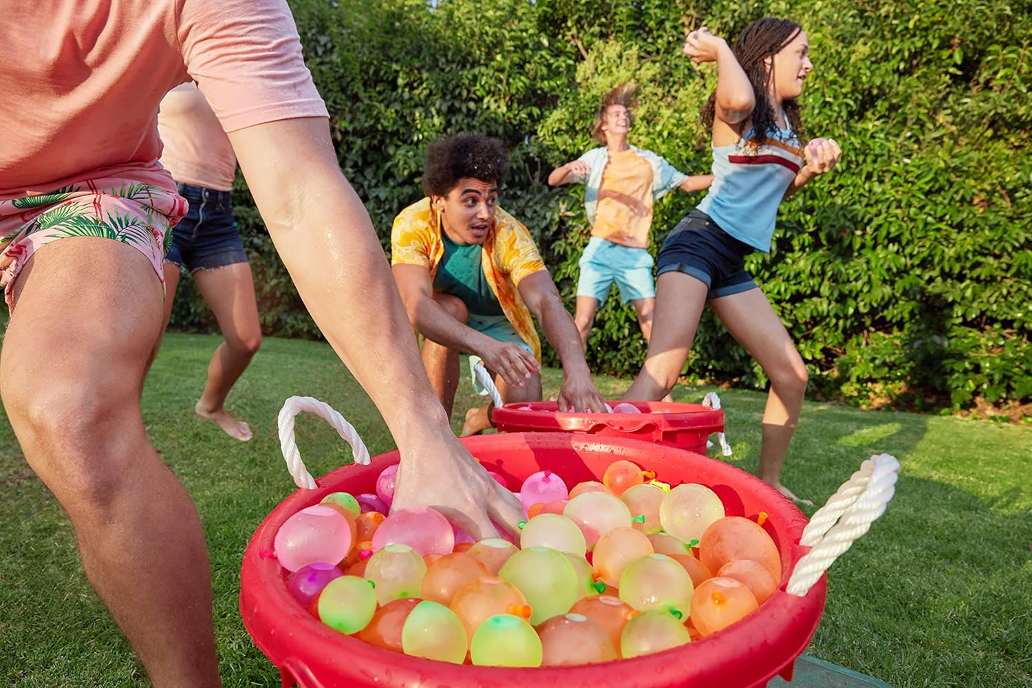 Bunch O Balloons Tropical Party (6 Pack) by ZURU, 200+ Rapid-Filling Self-Sealing Tropical Colored Water Balloons for Outdoor Family, Friends, Children Summer Fun (6 Pack) - Image 7
