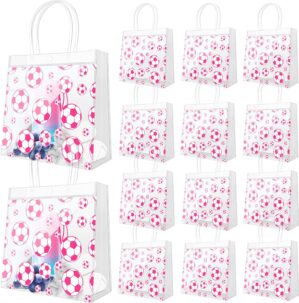 Demonwer 12 Pcs Pink Soccer Clear G...