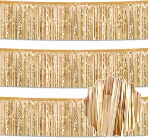 3 Pack 10 Ft Champagne Gold Foil Fr...