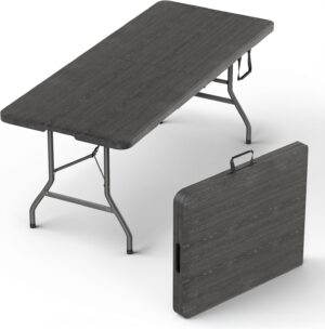6 Feet Foldable Table with Built in...
