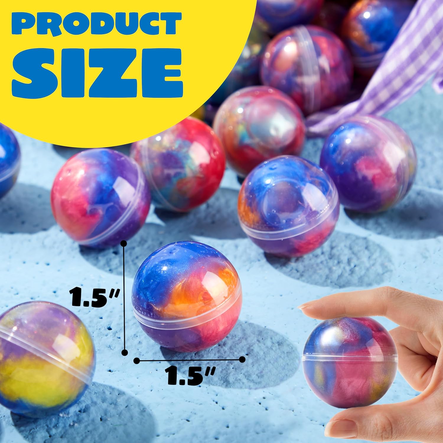 JOYIN Slime Party Favors, 36 Pack Galaxy Slime Ball- Stretchy, Non-Sticky, Mess-Free, Stress Relief, and Safe - Toys for Girls and Boys - Easter, Classroom Reward, Party Supplies, Valentines - Image 3